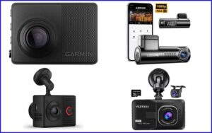 4 van de Beste Dashcam voor autos met witte achtergrond