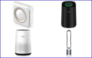 4 van de beste luchtreinigers met een witte achtergrond
